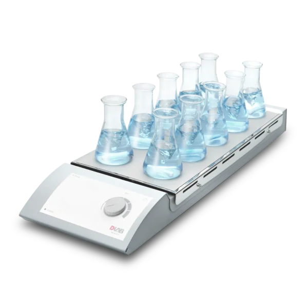 10-Position Magnetic Stirrer Speed range 0-1100rpm, Aluminium | caresource global