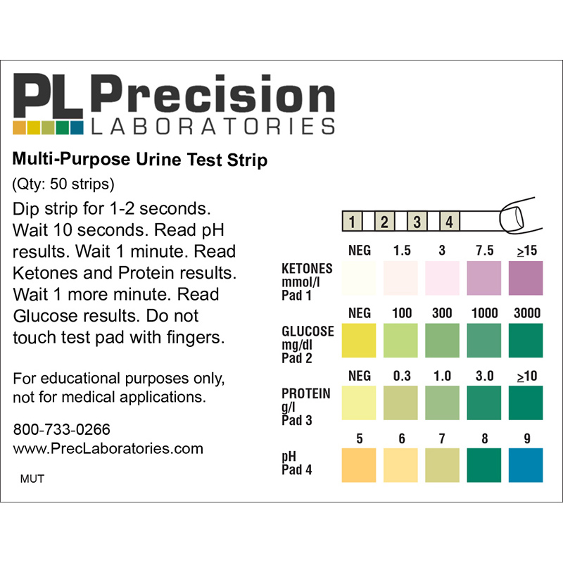 urine reagent test strips lw scientific urinalysis test strip color ...