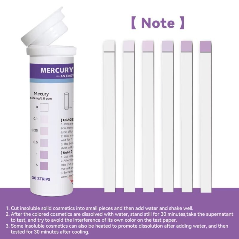 Quick Heavy Metal Water Test Mercury detection in cosmetics | Caresource Global