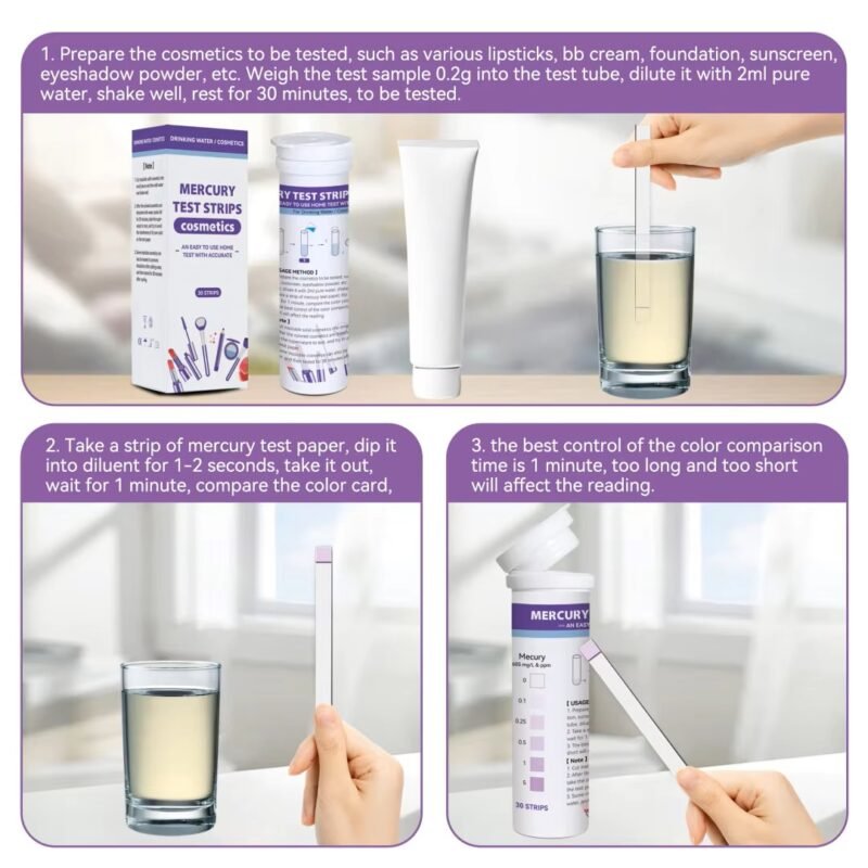 Quick Heavy Metal Water Test Mercury detection in cosmetics | Caresource Global