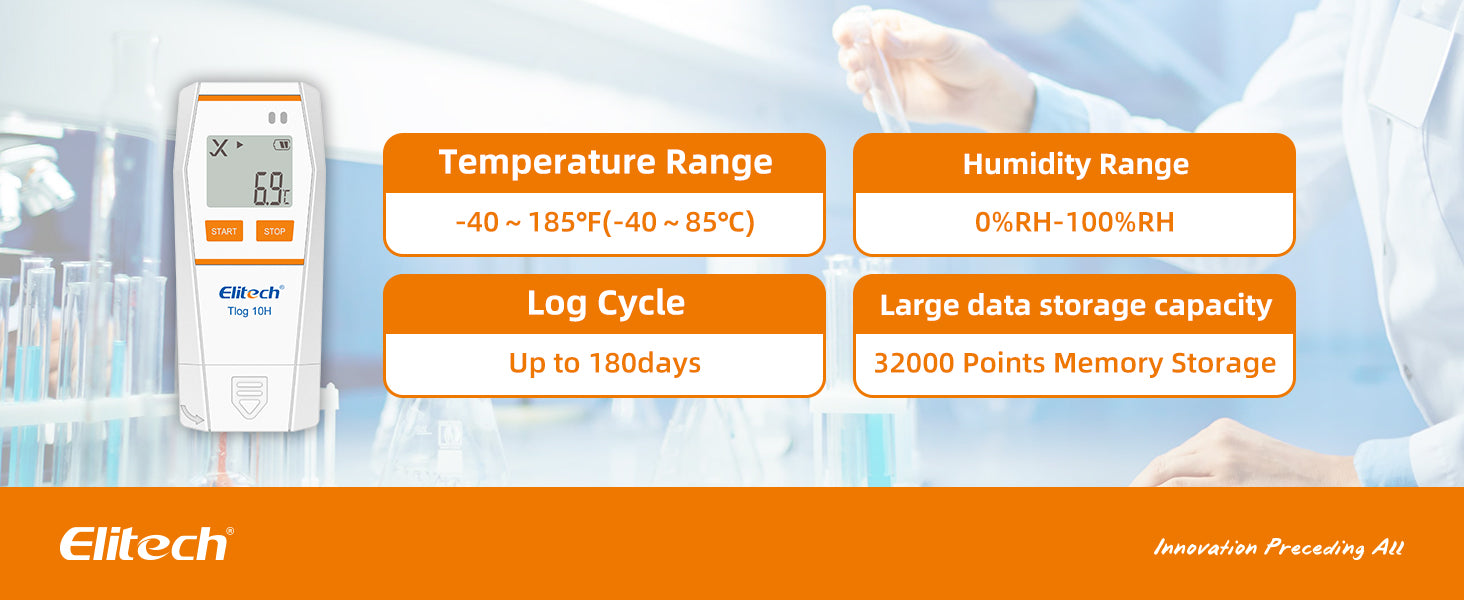 Tlog 10H Reusable Temperature and Humidity Data Logger | Best Price