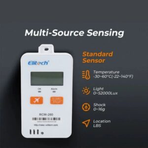RCW-260-TH Elitech 4G GPS Reusable Real-time Temperature Humidity Data Logger | Caresource