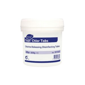 Titan Chlor Tabs, Chlorine-releasing sanitising tablets 200pc (500g) | Caresource Global