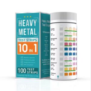 Heavy Metal Test Kit 10 Items Drinking Water Test Strips Iron, Copper, Mercury, Lead Rapid Water test - Caresource