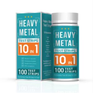 Heavy Metal Test Kit 10 Items Drinking Water Test Strips Iron, Copper, Mercury, Lead Rapid Water test - Caresource