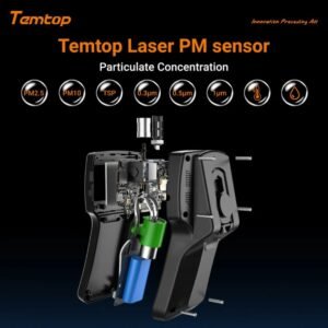 Temtop Airing 2000 3-channel Handheld Particle Counter Dust Monitor with Pumped PM Sensor, Three Outputs of Particle Numbers 0.3μm, 0.5μm, 1.0μm, Concentrations of Three Particles Types PM2.5, PM10, TSP, Temp & Humidity Detector | Caresource