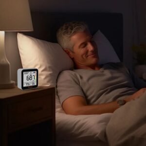 Temtop C10 2nd E-Ink Display CO2 Monitor Indoor Air Quality Monitor for CO2, Temperature and Humidity with App and Data History | Caresource