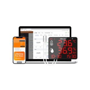 Elitech-High-Accuracy-Digital-Hygrometer-Thermometer-Data-Logger-30000-Points-Humidity-Temperature-Monitor-With-Calibration-Certificate-for-Audit-For-Greenhouse-Warehouse-Lab-Hospital-DR-230DR | Caresource