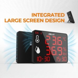 Elitech High Accuracy Digital Hygrometer Thermometer Data Logger 30000 Points, Humidity Temperature Monitor With Calibration Certificate for Audit, For Greenhouse/ Warehouse/ Lab/ Hospital DR-230W-THDE - Caresource