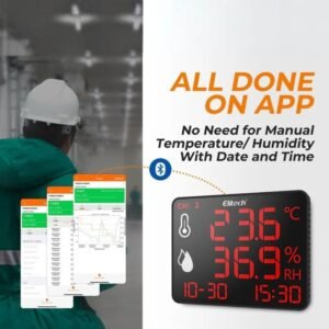 Elitech High Accuracy Digital Hygrometer Thermometer Data Logger 30000 Points, Humidity Temperature Monitor With Calibration Certificate for Audit, For Greenhouse/ Warehouse/ Lab/ Hospital DR-230W-THDE - Caresource