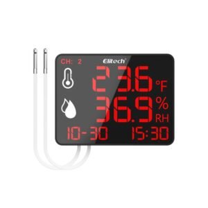 Elitech High Accuracy Digital Hygrometer Thermometer Data Logger 30000 Points, Humidity Temperature Monitor With Calibration Certificate for Audit, For Greenhouse/ Warehouse/ Lab/ Hospital DR-230W-THDE - Caresource