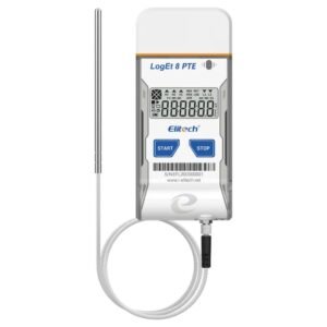 Elitech USB Temperature Data Logger Reusable Temperature Recorder Refrigerator Thermometer High Accuracy External Temperature Sensor, Auto PDF Report USB Port 32000 Points LogEt 8 PTE, -85～150℃ | Caresource