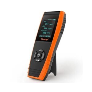 Temtop Air Quality Monitor Professional PM2.5 PM10 Particle Counter LKC-1000S 2nd, Formaldehyde, Temperature, Humidity, AQI Tester for Indoor/Outdoor Air Pollution Detection w/Data Export | Caresource