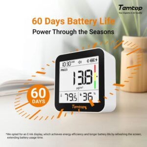 Temtop M10+ Smart Indoor Air Quality Monitor for CO2, AQI, PM2.5, VOC Temperature & Humidity with App | Caresource