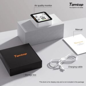 Temtop M10+ Smart Indoor Air Quality Monitor for CO2, AQI, PM2.5, VOC Temperature & Humidity with App | Caresource
