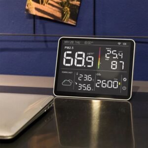 Temtop M100 Indoor CO2 Meter & Air Quality Monitor 8 in 1 Integrated Sensor | Caresource