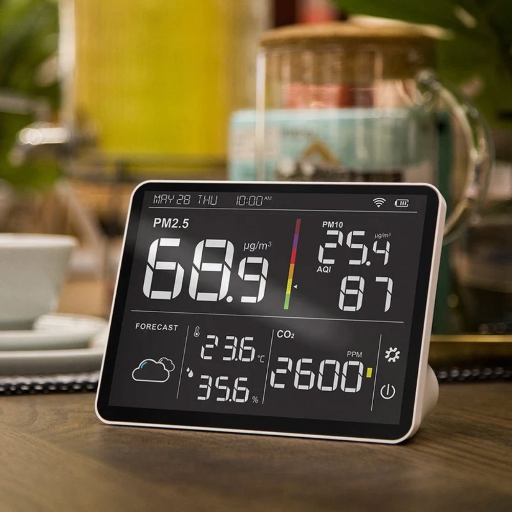 M100 | 9 Temtop M100 Indoor CO2 Meter & Air Quality Monitor 8 in 1 Integrated Sensor | Caresource