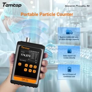 Temtop Innovative Handheld Particle Counter for Air Quality Measurement Conform to ISO Standard PMD 331 | Caresource