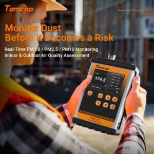 Temtop PMD 371 Aerosol Monitor Handheld Particle Counter Dust Monitor, Seven Outputs of Particle Numbers, Concentrations of Five Particles Types | Caresource