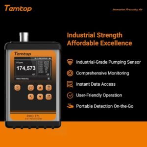 Temtop PMD 371 Aerosol Monitor Handheld Particle Counter Dust Monitor, Seven Outputs of Particle Numbers, Concentrations of Five Particles Types | Caresource