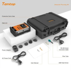 Temtop Handheld Particle Counter Particulate Meter for PM1.0:PM2.5:PM4.0:PM10:TSP PMD 351 | Caresource