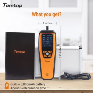 Temtop M2000C 2nd Generation Air Quality Monitor PM2.5 PM10 CO2 Data Export Audio Alarm Easy Calibration | Caresource