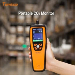 Temtop M2000C 2nd Generation Air Quality Monitor PM2.5 PM10 CO2 Data Export Audio Alarm Easy Calibration | Caresource
